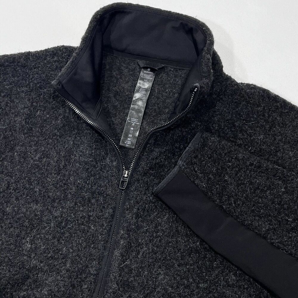 Lululemon Jacket Men Tundra Trek 1/2 Zip Pullover Wool Sherpa Sweater Size Large